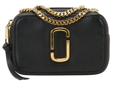 The Glam Shot 17, &pound;120, Handbags, Black, Leather, Front view